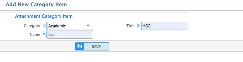 Attachment Category Item